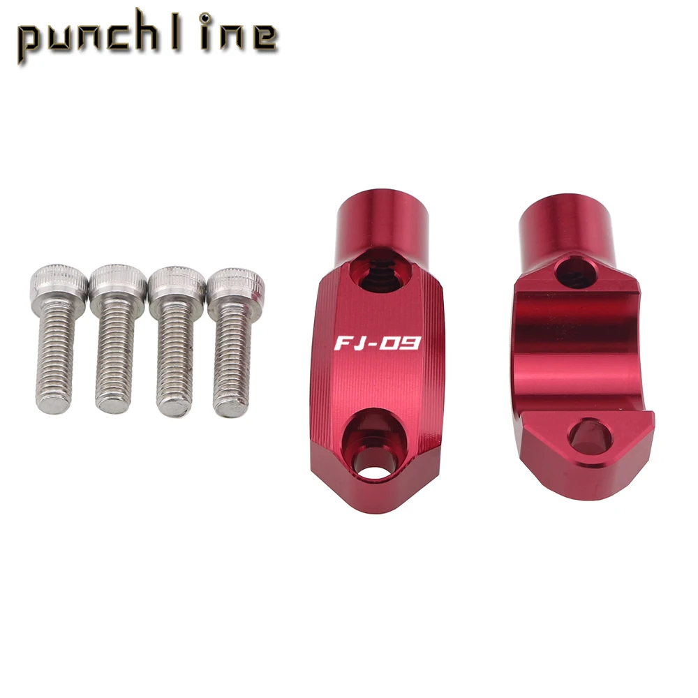 

Fit For FZ-09 MT-09 Tracer/Tracer 900/FJ-09 master cylinder fixed mirror mount for 22mm handlebars positive and negative threads