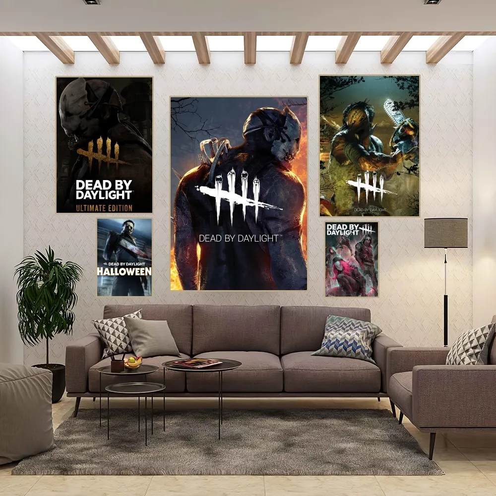D-Dead By Daylight Game Poster Home Room Decor Estetica Art Wall Painting Stickers