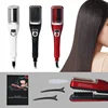 Professional 2 In 1 Flat Iron Adjustable Temperature Hair Trimmer Straighten and Repair Split Ends Hair Straightener 1