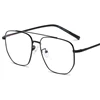 Pilot Gold Metal Frame Reading Glasses Men +1.0 To +6.0 Big Anti Blue Light Eyewear Vintage Double Bridge Men's Spectacle Frame 2