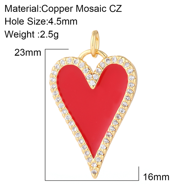 Heart Love Diy Jewelry Charms For Necklace Earring Gold Cute Designer Charms Pendant for Jewelry Making Keychain Supplies