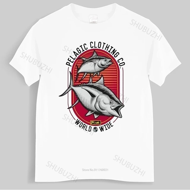 Summer mens tshirt Men Pelagic Tuna Strike Fishing Tee T-Shirt White Nwot  unisex t-shirt teenagers cool tops drop shipping - AliExpress