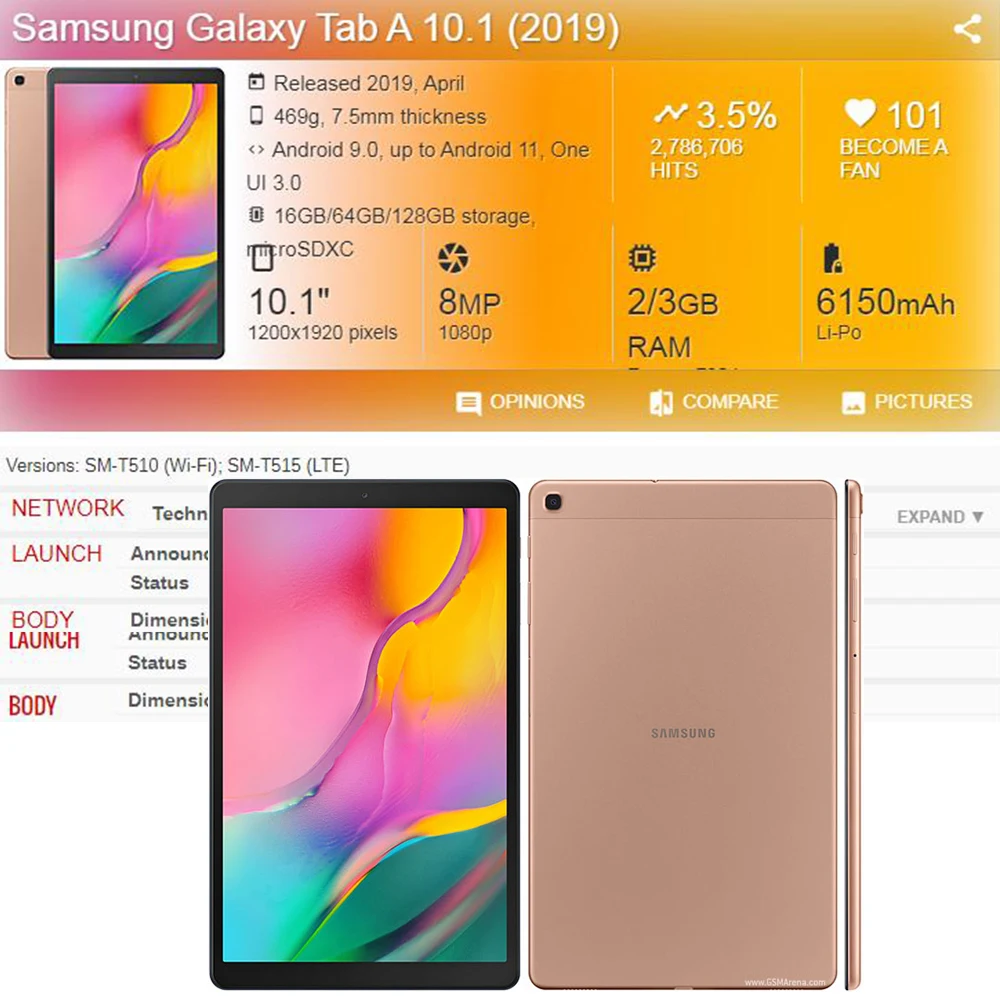 Samsung Galaxy TAB A 10.1 inch SM-T510 SM-T515 Smart Sleep Wake Tablet Case Tri-fold Flip Stand Magnetic Solid color Cover