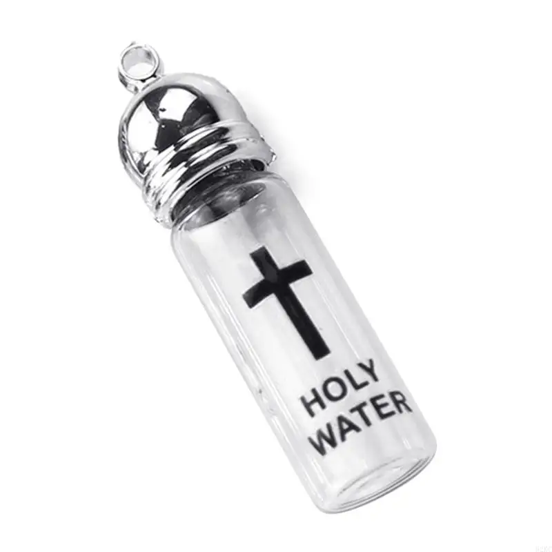 62KC Glass Holy Water Bottle With Lid Praying Bottle for Religious Ceremonies Gift
