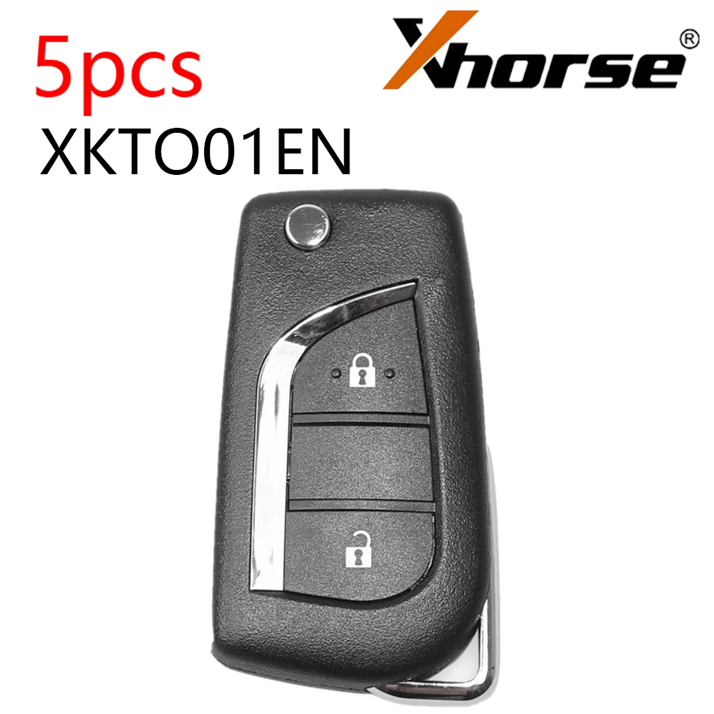 XHORSE XKTO01EN Universal Remote Key for Toyota 2 Buttons (English Version) for VVDI Key Tool and VVDI2 5pcs/lot