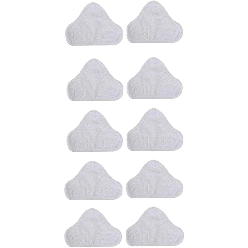 

10 Pack Replacement Steam Mop Microfiber Cloth Pad for Triangular Drag