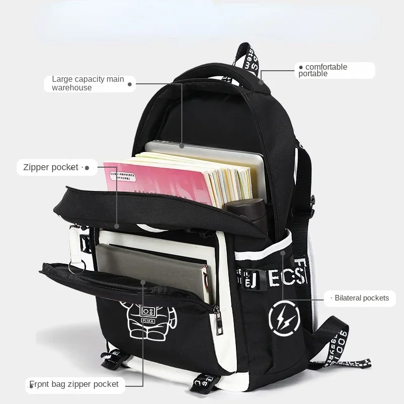 2024 Waterproof Luminous children School Bags For Boys teens Kids School Backpack Orthopedic Primary Schoolbag Book Bag Mochila 3