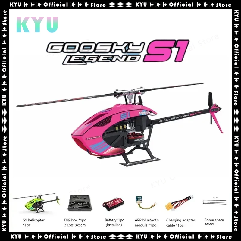 

Goosky S1 BNF 6ch 3d Stunt Double Brushless Motor Direct Drive Motor Flybarless Direct-drive Rc Helicopter Toys Gifts