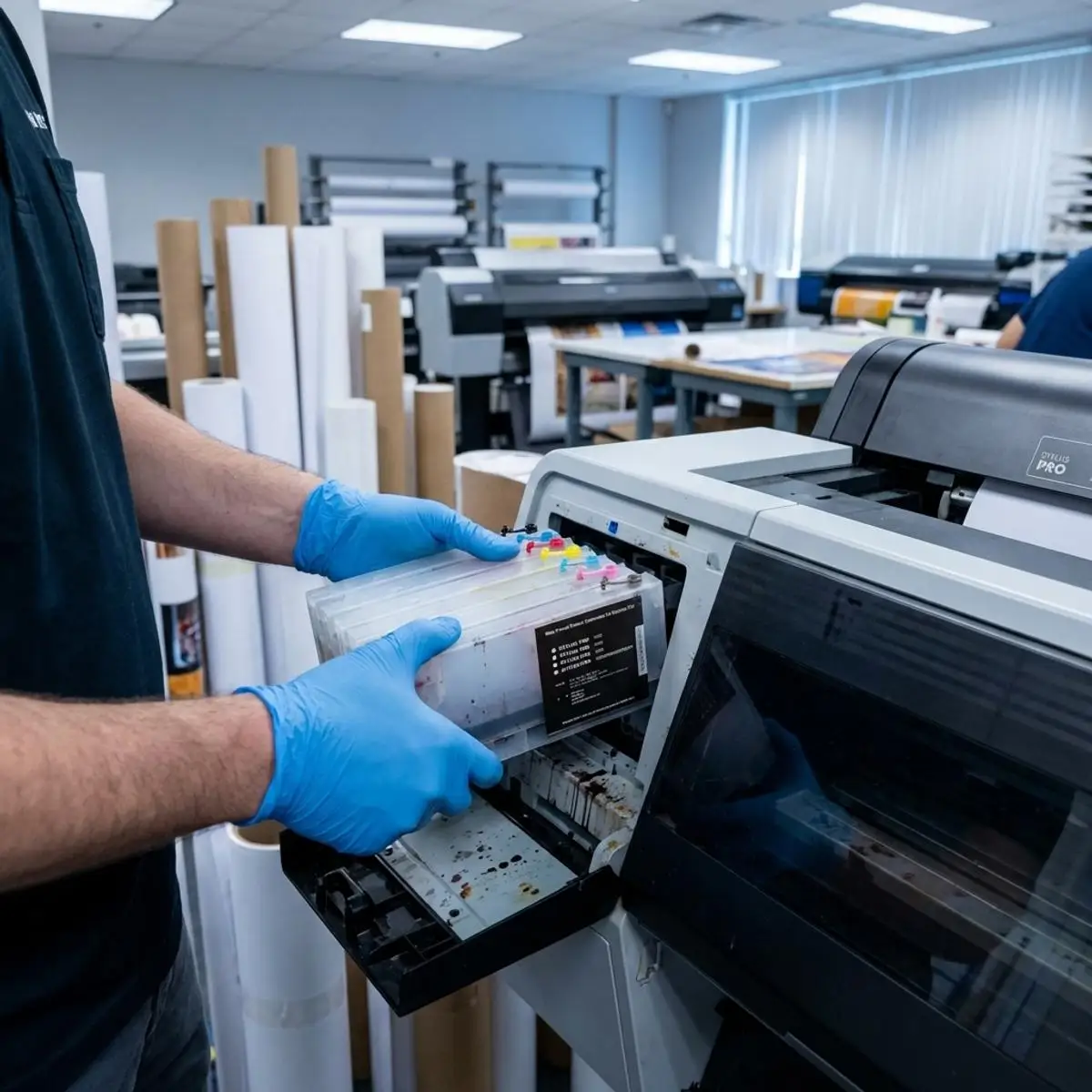 4880 4800 엡손 스타일러스 프로 4400 4450 7600 9600 4000 용 칩이 포함된 리필 가능 잉크 카트리지 300ML