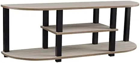 

Modern Compact TV Stand for TVs to 55 Inches, Light Brown