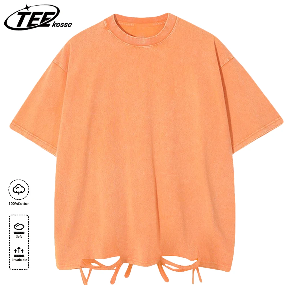 Unisex Vintage Washed Cotton Oversized T-Shirt
