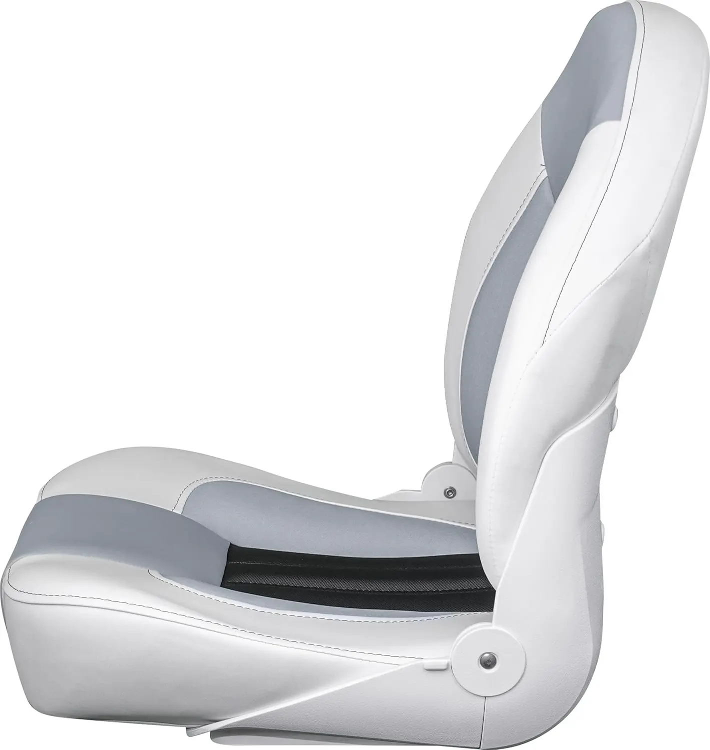 Orthopedic Folding High Back Boat Seat (White/Gray/Carbon)