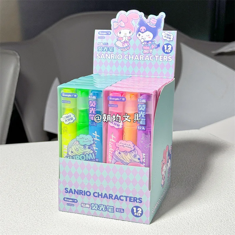 

New Sanrio Series Drawing Highlighter Cartoon Cute Student Multi-colour Highlighter Children's Stationery