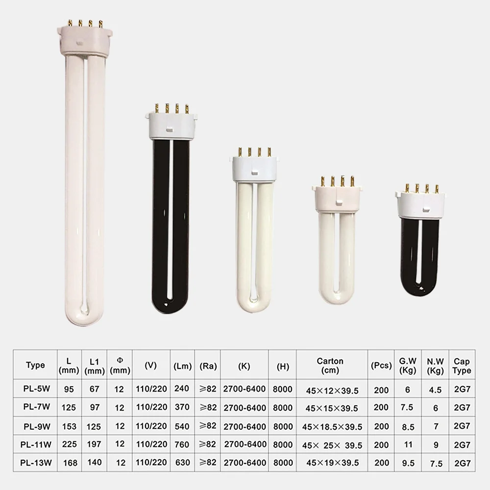 2G7 Mosquito Killler Lamp Tube 5W 7W 9W 11W Four-pin Insect Trap 365nm UV Electric Shock Mosquito Trapping Light Household mosquito killer lamp mosquito lamp