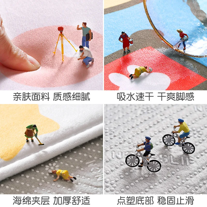 Рисунок 2 - Мультяшный абсорбирующий напольный коврик для ванной