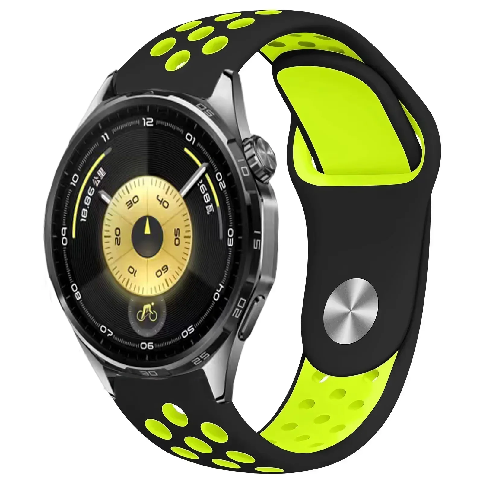 Breathable Silicone Sport Watch Strap – Multiple Sizes Available