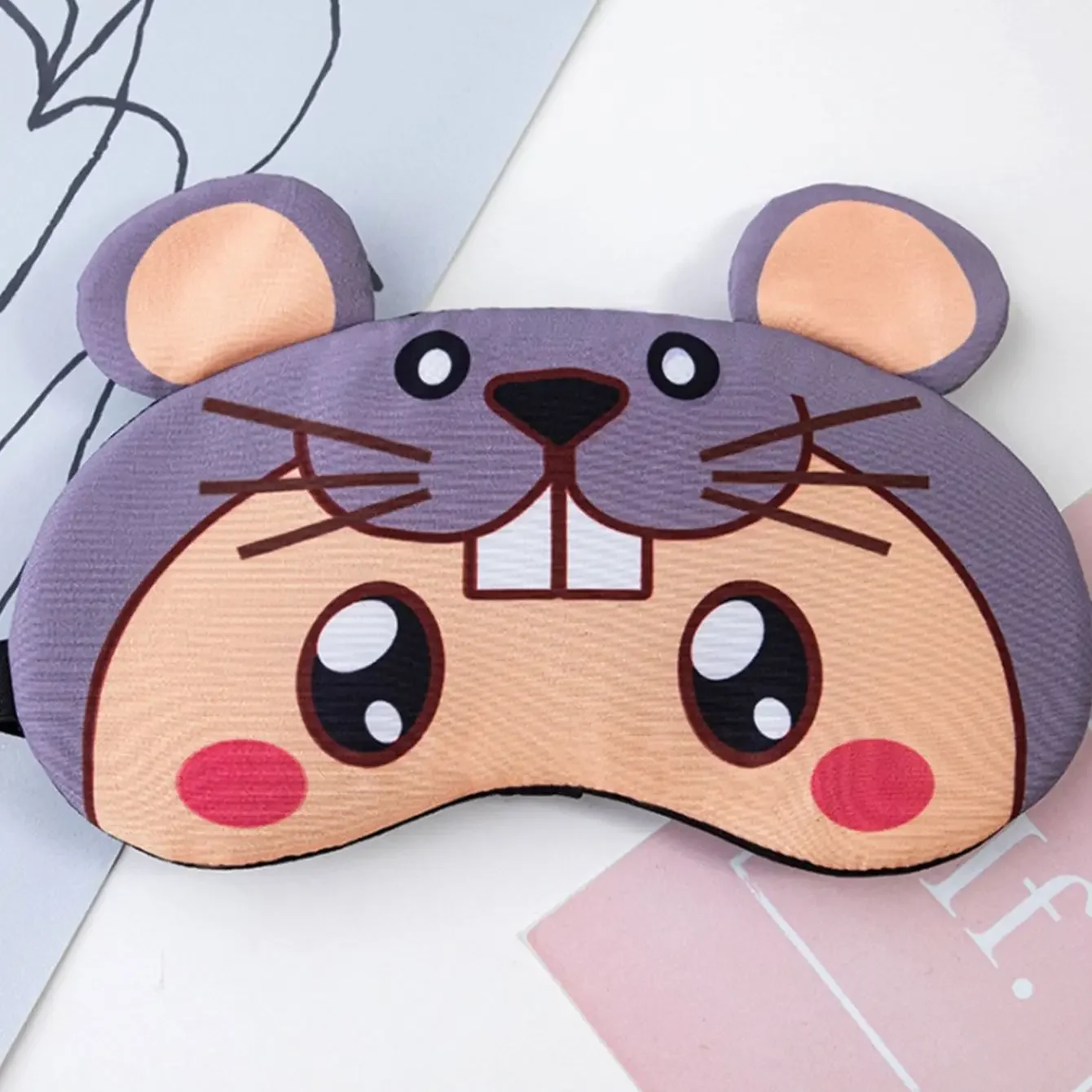 1pc Sleep Men's and Women's Soft Portable Eye Mask with Elastic Travel Eye Mask, Convenient to Carry