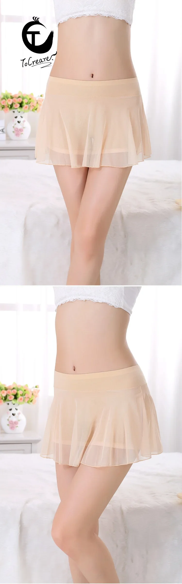 Safety Shorts High Waist Shorts High Waist Panties Seamless Panties High Waist Underwear Women Shorts Underwear Women's Panties Safety Bottoming Divided Skirt Pants Dual-Use Full Mesh Design Seamless Ice Pants
