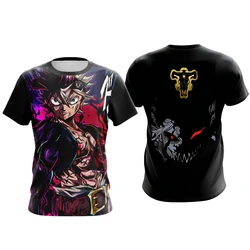 Black Clover Asta Anime Quick Dry Unisex T - Shirt - Breathable Short Sleeve Fashion Tee - 110 (DFAS566)
