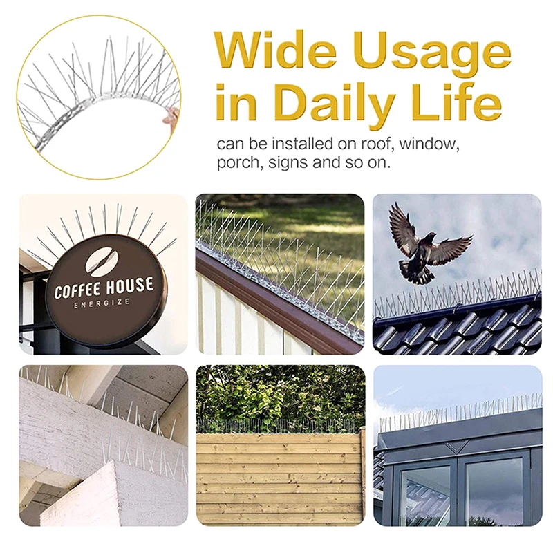 33 cm Steel Pigeon Spikes for Ledges