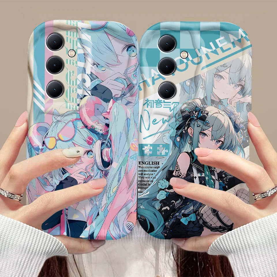 みゆ3ケース Popular Cute Hatsunes Mikus 3D Wave Case For Xiaomi Mi 14 12