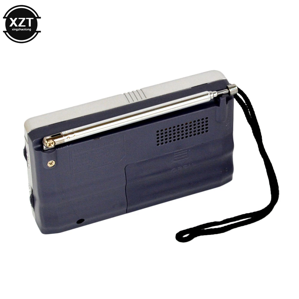 Newest Portable AM/FM Mini Radio Handheld Dual Band Music Player Speaker with Telescopic Antenna Outdoor Radio Stereo BC-R21