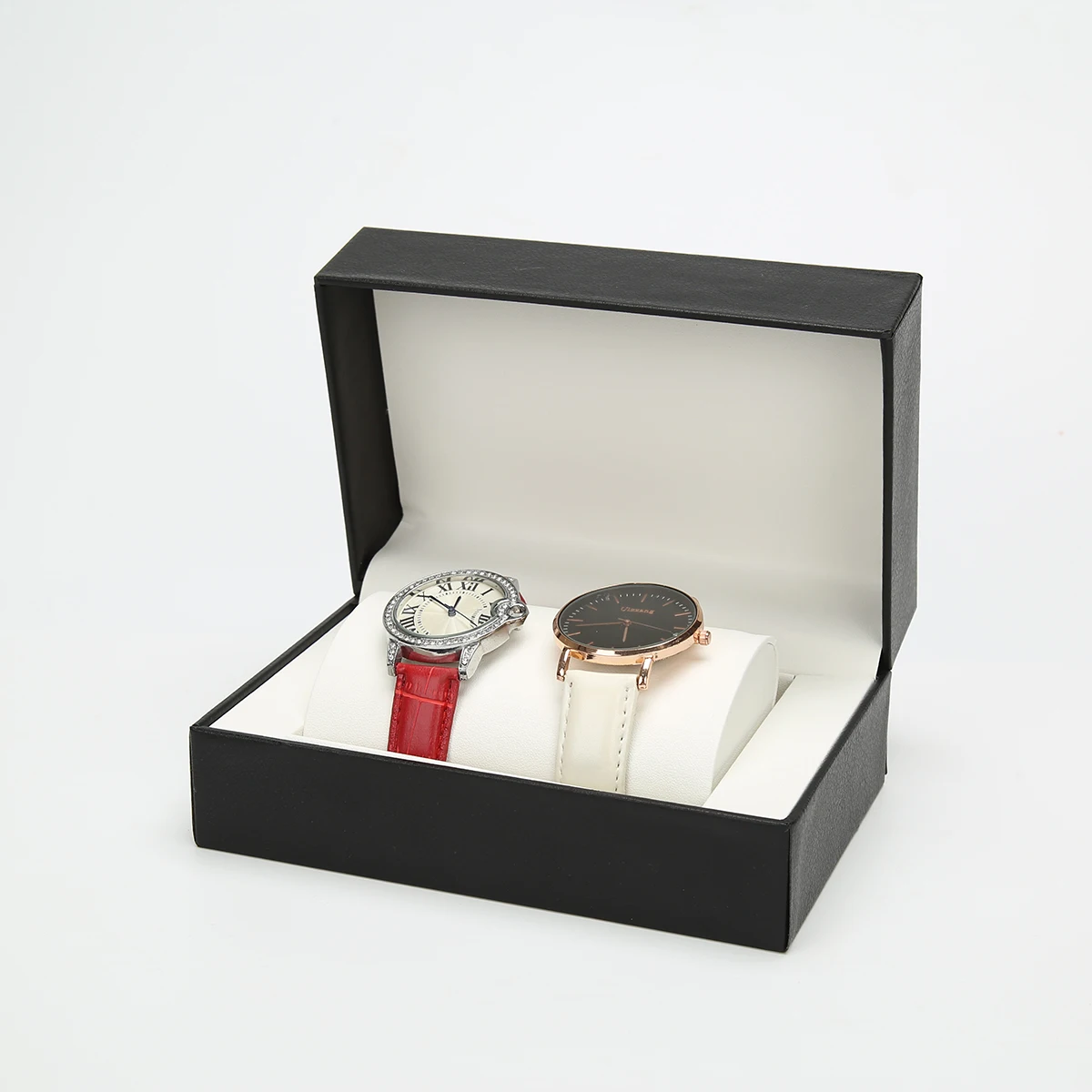 PU Leather Single Watch Gift Box with Soft Pillow, Luxury Wristwatch Display Case Organ... - SKU PLWB1052 - UGI Packaging