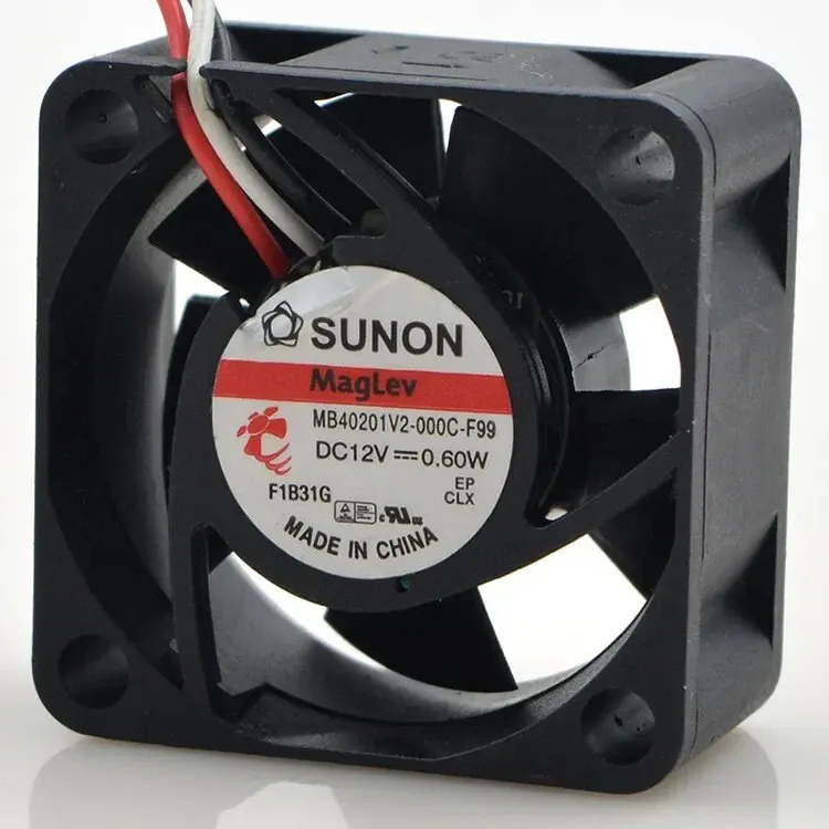 Sunon Jianzhong Mb40201v2-000c-f99 냉각 선풍기, 12V 0.60W, 12V 4020, 40mm