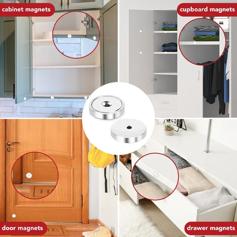 10x5-M3/12x5-M3/15x3-M4 Hole Strong Countersunk Round  Neodymim Imans Powerful Rare Earth Permanent Fridge Magnts with hole 5