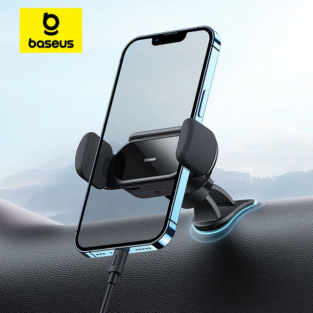 Baseus Car Phone Holder 360 Degrees Solar Electric Powered Universal  Smartphone Clamping Stands Dashboard GPS Mount for iPhone - AliExpress