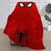 Fashion Cartoon S-Spider-Man Cool Blanket Plush Nap Sofa rug for Living Room Warm Office Bedroom Birthday Home Travel Kid Gifts 1