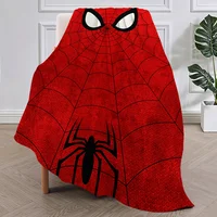 Fashion Cartoon S-Spider-Man Cool Blanket Plush Nap Sofa rug for Living Room Warm Office Bedroom Birthday Home Travel Kid Gifts 1