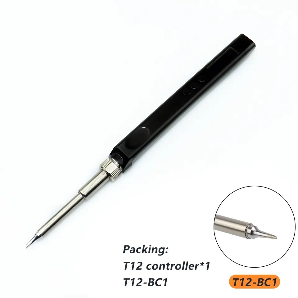 JV100 T12 OLED Mini Electric Soldering Iron Kit PD USB-C Repair Tool Adjustable Temp Portable Solder Welding Station Heat Pencil image 24