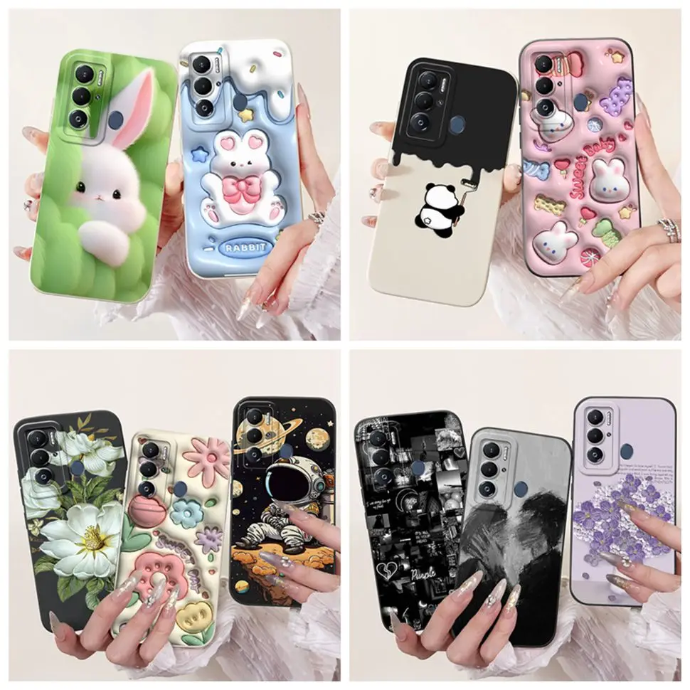 Cute Cosmonaut Cartoon Silicone Soft Cover Case - Bumper Protection