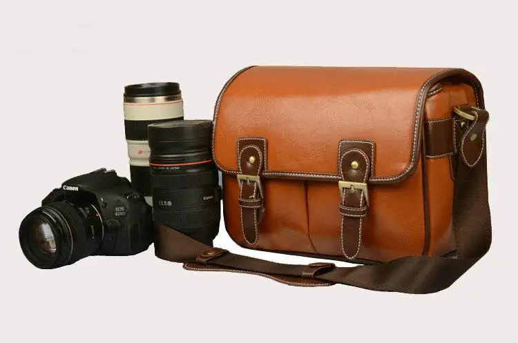 

NEW PU Leather Camera Bag Camera Case For DSLR SLR Nikon Canon Sony Fuji Pentax Samsung P2515