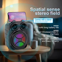500mAh Bluetooth Speaker Sound box High Power Bluetooth Speakers TF/FM/USB/TWS/BT Handheld Sound Subwoofers For Dancing - Image 3
