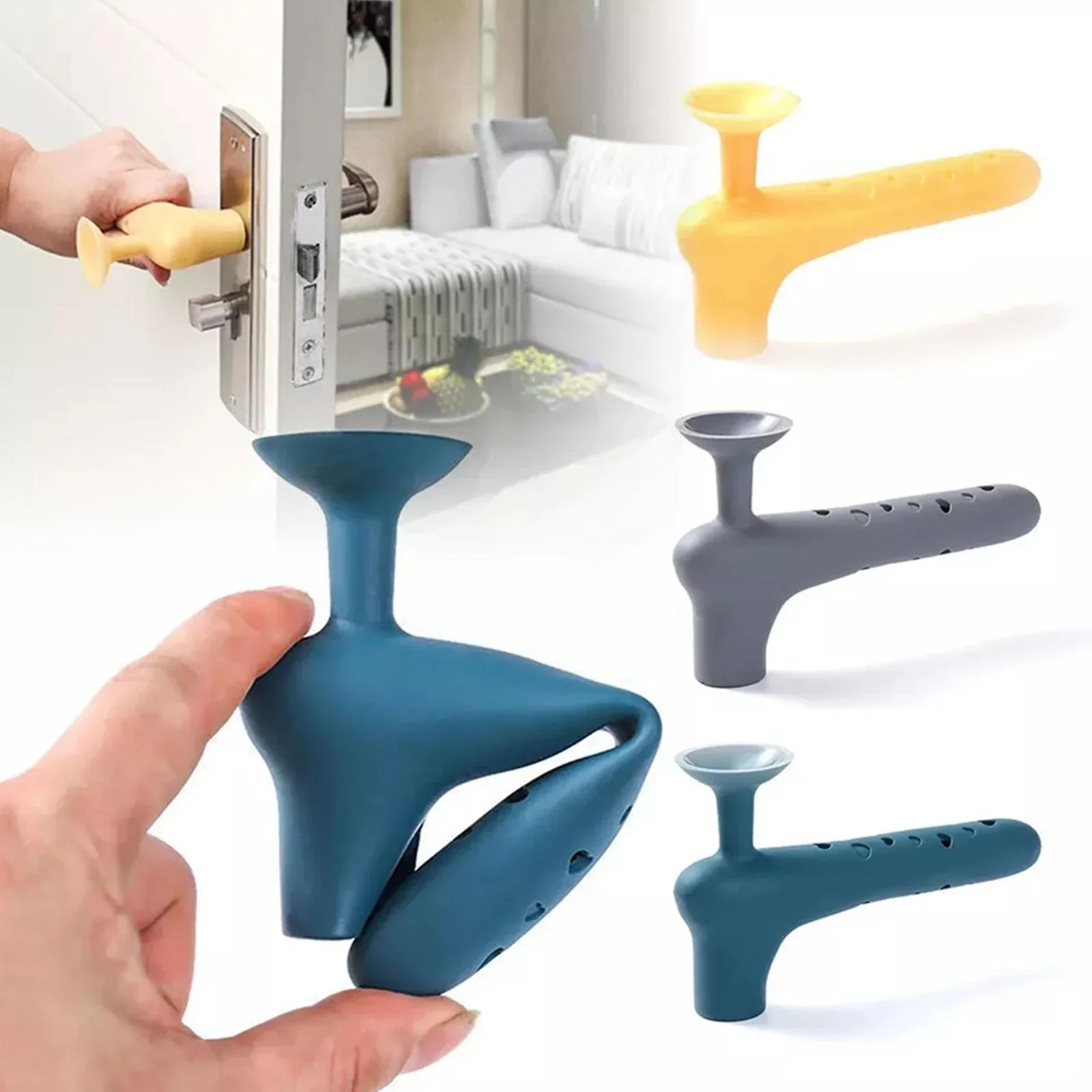 

Silicone door handle protective cover children's anti-collision artifact room door anti-collision glass door handle sheath