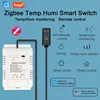 Mumubiz Tuya Zigbee Switch With Temperature Humidity Sensor ,Smart 16A 3000W Thermostat TH16 Data Monitoring Alexa Compatible 2