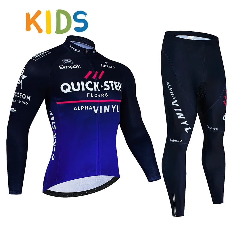 

High Quality Kids Cycling Clothing Summer Kids Jersey Set Biking Long Sleeve Clothes Suit MTB Children's Cycling Wear 2024