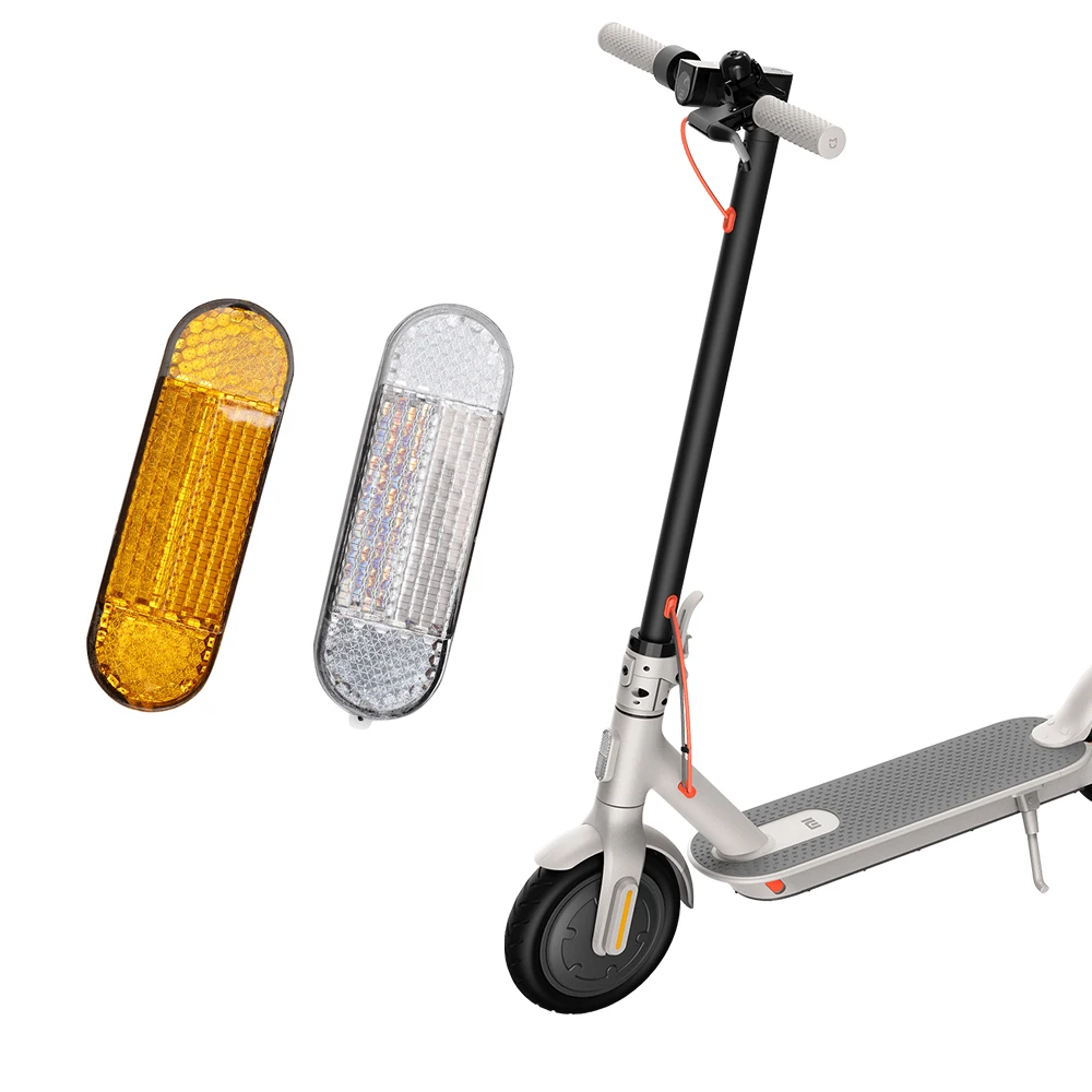 ABS Reflektierende Für Xiaomi Mi Elektrische Roller 1S Pro Pro2 M365 Vorne Rohr Nacht Warnung Fahrrad Motorrad Sicherheit Teile – Detail 3