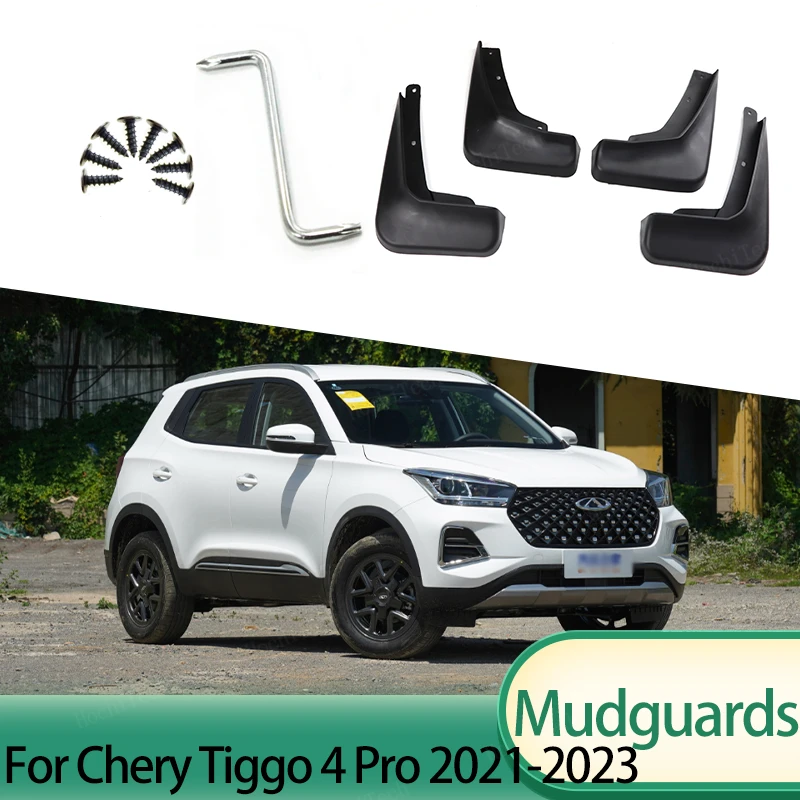

4 шт., передние и задние брызговики для Chery Tiggo 4 Pro 2021 2022 2023