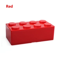 Enhanced Plastic Storage Box for Desk Organization and Stationery Sorting (M red)
