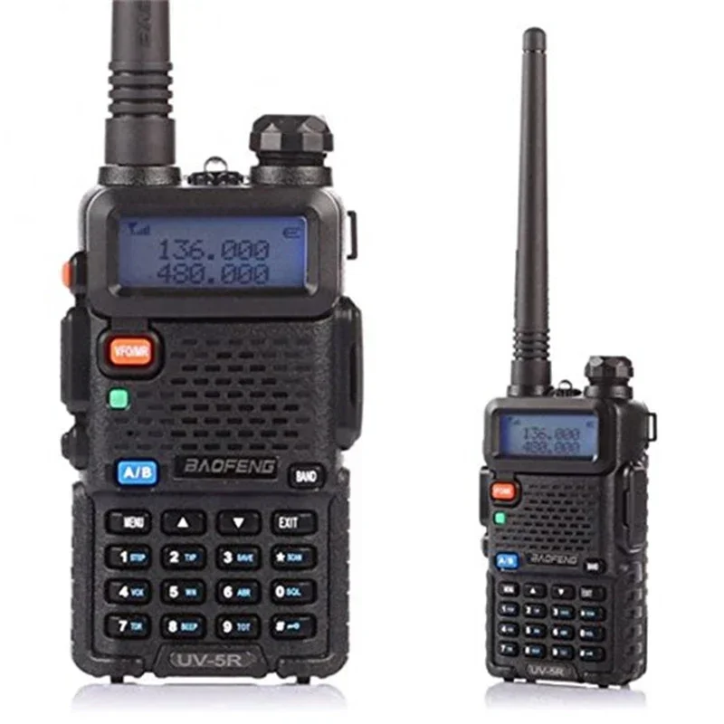 Baofeng UV-5R Radio 5W 8W Walkie Talkie Ham Radio FM VHF UHF With Earphone 1800mAh Battery