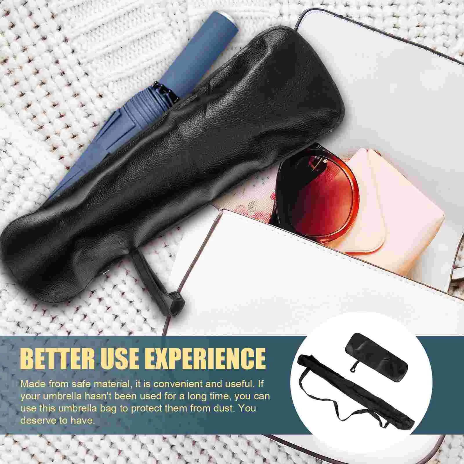 2 Pcs Waterproof Umbrella Storage Bag Durable Impact Cloth Cover Long Pouch Household Merchandises Rain Covers