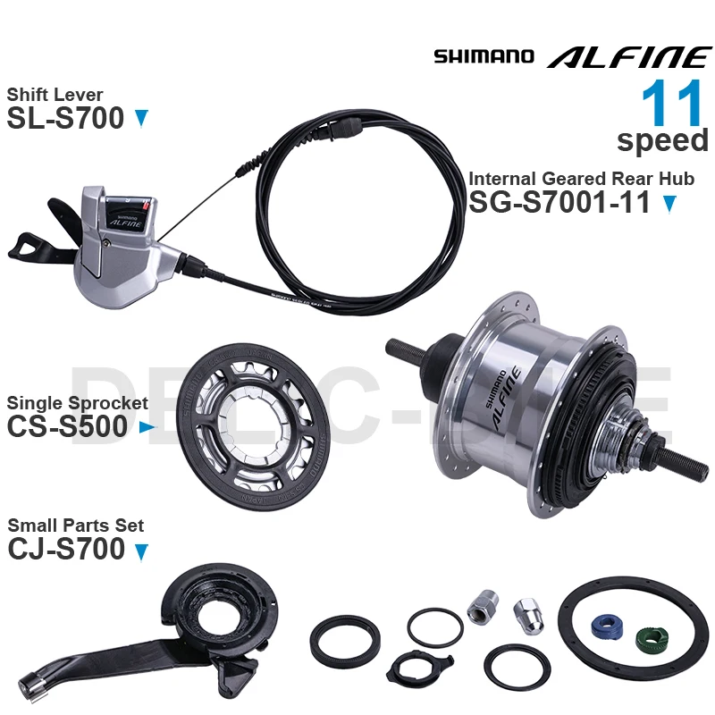 

SHIMANO ALFINE 11-speed S700 Groupset Shifter SL-S700 Internal Geared Rear Hub SG-S7001-11 CS-S700 CJ-S700 Original Parts