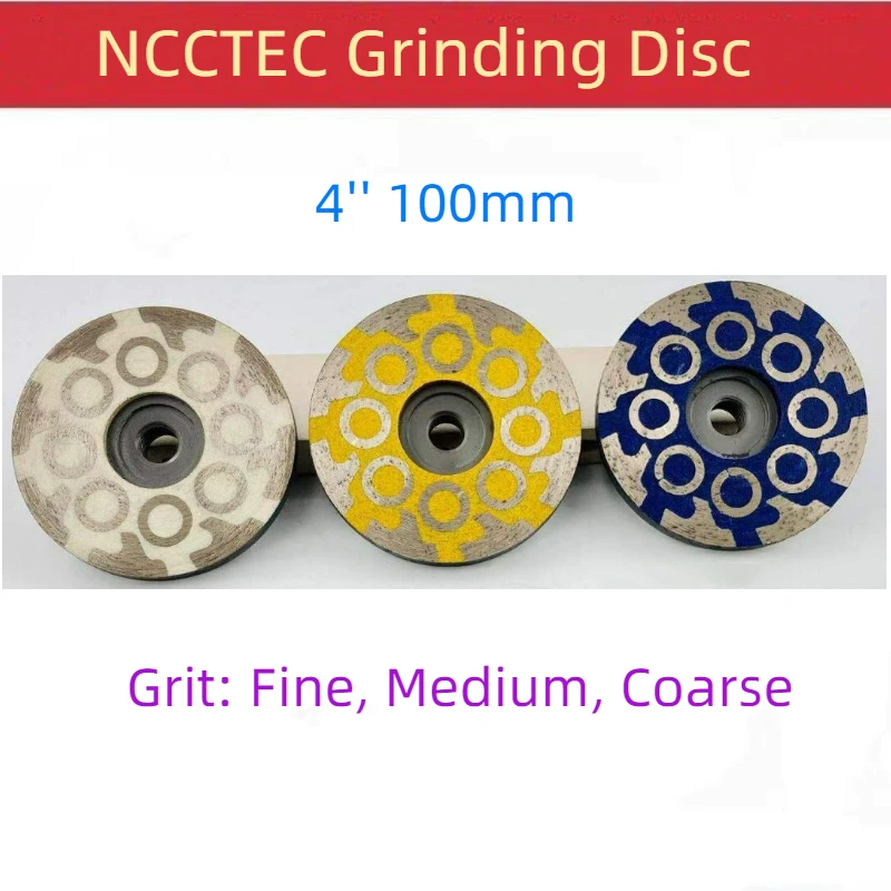 4'' Resin Filled Diamond Grinding CUP Wheel M14 5/8"-11 Thread 100mm Back Bolt Concrete Granite Grinding Disc Disk Plate Tool