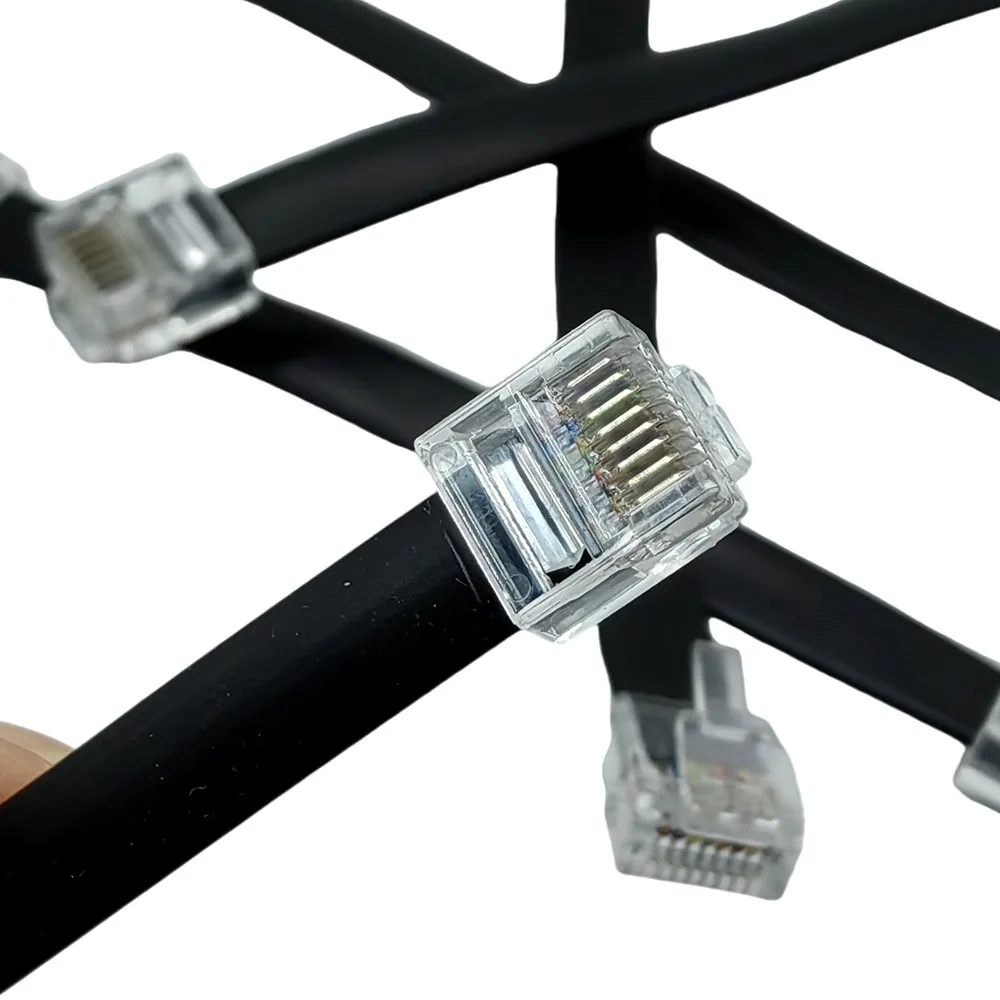 Compact Flat Cat5e Ethernet Patch Cable with RJ45 Connector