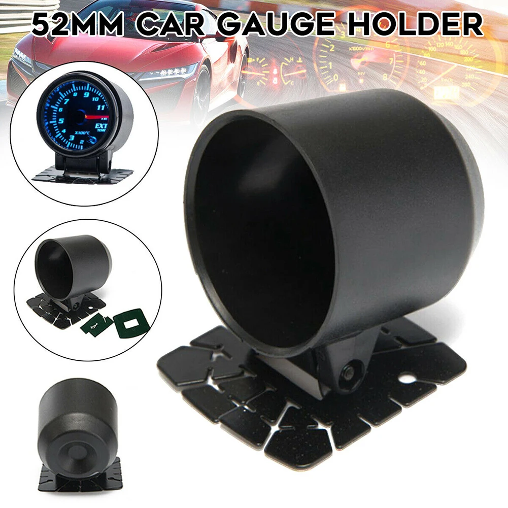 Car Single Gauge Meter Cup Pod Holder Dash Mount Bracket Boost 2inch 52mm Plastic Durable For Universal Auto Gauges Trim Parts Car Single Gauge Meter Cup Pod Holder Dash Mount Bracket Boost 2inch 52mm Plastic Durable For Universal Auto Gauges Trim Parts