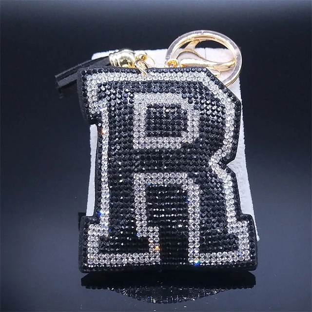 Fashion Women Keychain 26 Alphabet Letter Rhinestone Key Ring Charm Key  Chain Accessoreis Female Car Bag Keyring Holder - AliExpress