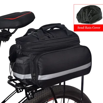 Borsa laterale per bicicletta di grande capacità Borsa per ripiano posteriore per mountain bike Borsa per bagagli impermeabile Borsa da sella con striscia riflettente